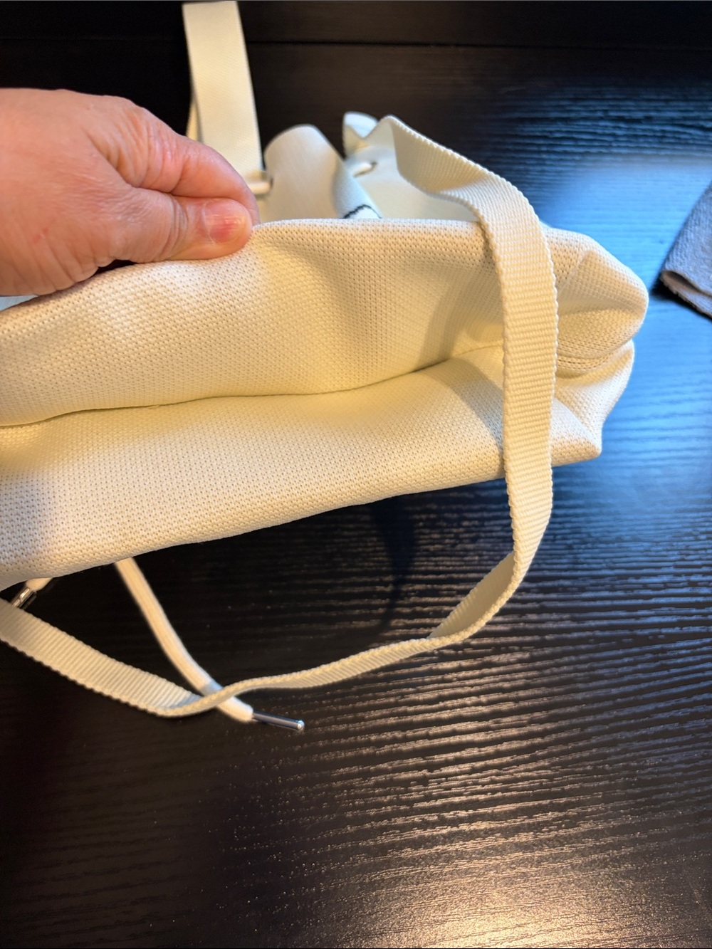 Butterfly Graphic Drawstring Backpack - Cream - Picture 5 of 6